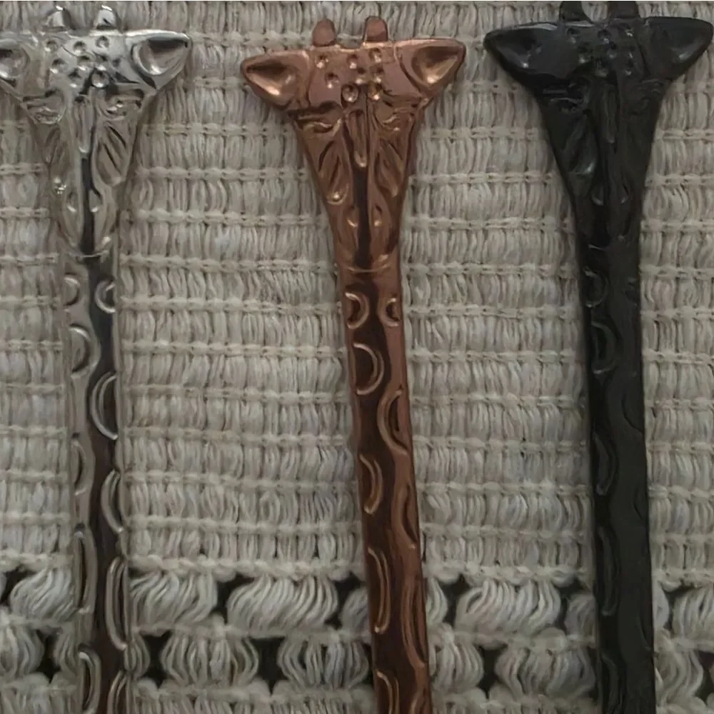 Giraffe Handle Spoon Set - Multicolor
